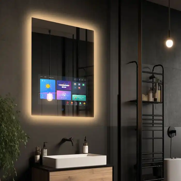 4K Rectangular LED Smart Bathroom Mirror 4K Rectangular LED Smart Bathroom Mirror
